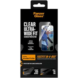 PanzerGlass Ultra-Wide Fit FASTFIT iPhone 18 Pro Max Glazen Screenprotector - Case Friendly + Installatieframe