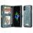 Caseme 008 iPhone X Hoesje Uitneembare 2in1 Bookcase Portemonnee - Blauw
