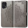 Mobigear Mandala OPPO Find X5 Pro Hoesje Bookcase Portemonnee - Grijs