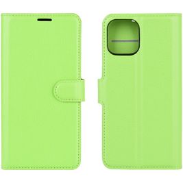 Mobigear Classic iPhone 12 Mini Hoesje Bookcase Portemonnee - Groen