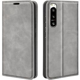 Mobigear Retro Slim Sony Xperia 5 IV Hoesje Bookcase Portemonnee - Grijs