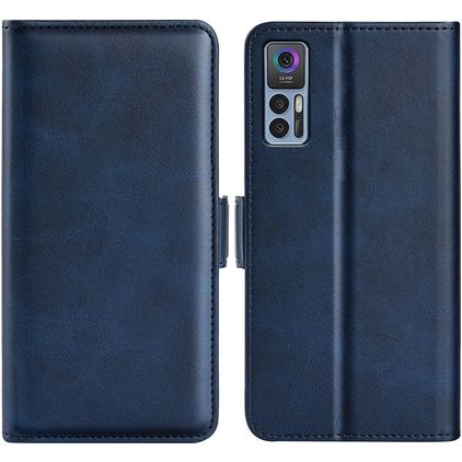 Mobigear Slim Magnet TCL 30 Plus Hoesje Bookcase Portemonnee - Donkerblauw
