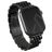 Burga Chic Royal Stalen Apple Watch Bandje Vouwsluiting - 42/41/40/38 mm - Zwart