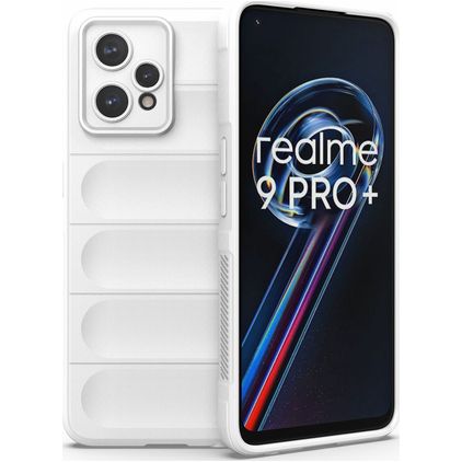 Mobigear Bumpy Realme 9 Pro Plus Hoesje Flexibel TPU Backcover - Wit