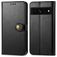 Mobigear Snap Button Google Pixel 7 Pro Hoesje Bookcase Portemonnee - Zwart