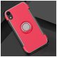 Mobigear Armor Ring iPhone XR Hoesje Hardcase Backcover Shockproof met Ringhouder - Rood