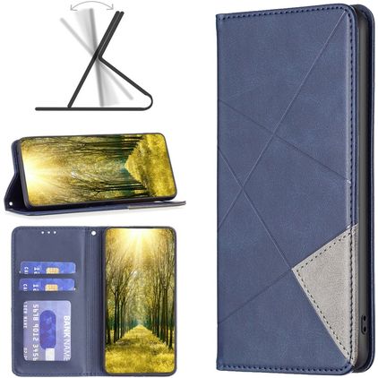 Mobigear Rhombus Slim Realme C31 Hoesje Bookcase - Blauw