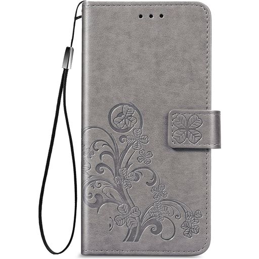 Mobigear Clover Samsung Galaxy A52s 5G Hoesje Bookcase Portemonnee - Grijs