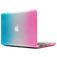 Mobigear Rainbow Matte MacBook Pro 15 Inch (2008-2012) Hoes Hardshell Laptopcover MacBook Case - Blauw / Roze - Model A1260 / A1286