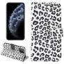 Mobigear Leopard iPhone 12 Pro Hoesje Bookcase Portemonnee - Wit
