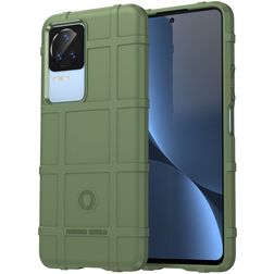 Mobigear Rugged Shield POCO F4 Hoesje Flexibel TPU Backcover Shockproof - Groen