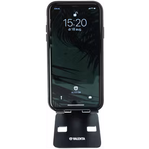 Valenta Aluminum Foldable Telefoon Standaard - Zwart Universeel