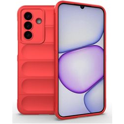 Mobigear Bumpy Samsung Galaxy A27 Hoesje Flexibel TPU Backcover - Rood