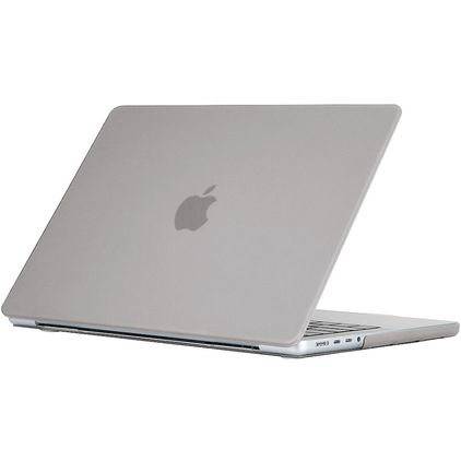 Mobigear Cream Matte MacBook Pro 14 Inch (2021-2026) Hoes Hardshell Laptopcover MacBook Case - Grijs - Model A2442 / A2779 / A2918 / A2992 / A3401 / A3112 / A3434 / A3427 / A3426