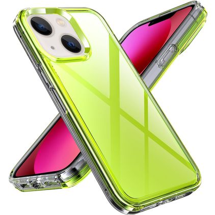 Mobigear Crystal iPhone 14 Plus Hoesje Hardcase Backcover - Groen