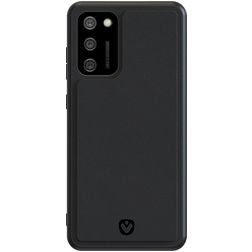 Valenta Snap Samsung Galaxy A02s Hoesje Echt Leer Backcover - Zwart
