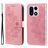Mobigear Flowers OnePlus 15 Hoesje Bookcase Portemonnee - Roségoud