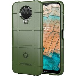 Mobigear Rugged Shield Nokia G10 Hoesje Flexibel TPU Backcover Shockproof - Groen