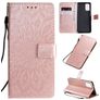 Mobigear Sunflower Samsung Galaxy S20 Plus Hoesje Bookcase Portemonnee - Roségoud