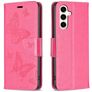 Mobigear Butterfly Samsung Galaxy S23 FE Hoesje Bookcase Portemonnee - Magenta