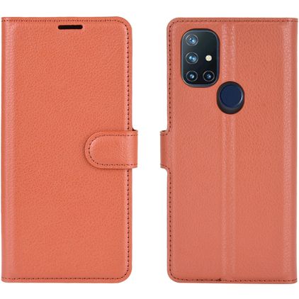 Mobigear Classic OnePlus Nord N10 5G Hoesje Bookcase Portemonnee - Bruin