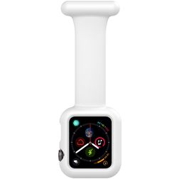Mobigear Clip Case Verpleegkundige Apple Watch Bandje Speld - 46/45/44 mm - Wit