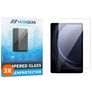 Mobigear Samsung Galaxy Tab S9 FE Plus Glazen Screenprotector - Case Friendly - Zwart (3-Pack)