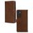 Mobilize Wallet Samsung Galaxy A55 Hoesje Echt Leer Bookcase Portemonnee - Bruin