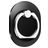 Mobigear Oval Telefoonring - Zwart Universeel