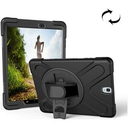 Mobigear SureGrip XGuard Samsung Galaxy Tab S3 9.7 Hoes Hard Kunststof,Siliconen Backcover + Standaard - Zwart