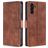 Mobigear Croco Samsung Galaxy A04s Hoesje Bookcase Portemonnee - Bruin