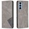 Mobigear Rhombus Slim Samsung Galaxy A54 Hoesje Bookcase - Grijs