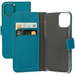 Mobiparts Saffiano Wallet iPhone 11 Pro Hoesje Bookcase Portemonnee - Turquoise