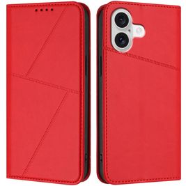 Mobigear Frosted Flip iPhone 17 Hoesje Bookcase Portemonnee - Rood