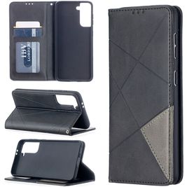 Mobigear Rhombus Slim Samsung Galaxy S21 Hoesje Bookcase - Zwart