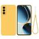 Mobigear Rubber Touch Samsung Galaxy A56 Siliconen Hoesje Backcover - Geel