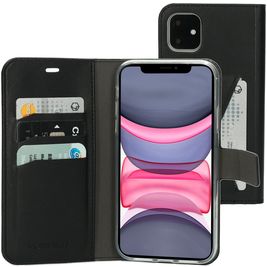 Mobiparts Classic Wallet iPhone 11 Hoesje Bookcase Portemonnee - Zwart