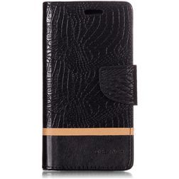Mobigear Croco Xiaomi Mi 8 SE Hoesje Bookcase Portemonnee - Zwart