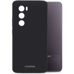 Mobilize Rubber Gelly OPPO Reno 12 Pro Hoesje Flexibel TPU Backcover - Zwart