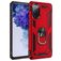 Mobigear Armor Ring Samsung Galaxy S20 FE Hoesje Hardcase Backcover Shockproof met Ringhouder - Rood