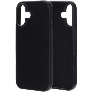 Mobiparts Classic iPhone 16 Hoesje Flexibel TPU Backcover - Zwart
