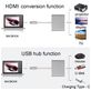 Mobigear USB-C naar HDMI / USB-A / USB-C Hub - Zilver