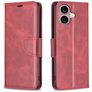 Mobigear Excellent iPhone 16 Plus Hoesje Bookcase Portemonnee - Rood