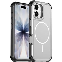 Mobigear Airbag Shockproof iPhone 17 MagSafe Hoesje Hardcase Backcover Shockproof - Zilver