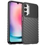 Mobigear Groove Samsung Galaxy A24 Hoesje Flexibel TPU Backcover - Zwart
