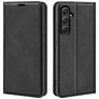 Mobigear Retro Slim Samsung Galaxy A55 Hoesje Bookcase Portemonnee - Zwart