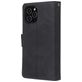Mobigear Zipper iPhone 12 Pro Max Hoesje Bookcase Portemonnee - Zwart