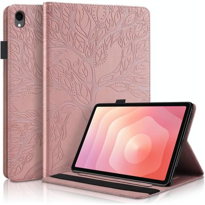 Mobigear Tree Samsung Galaxy Tab S11 Hoes Bookcase + Stylus Houder - Roségoud