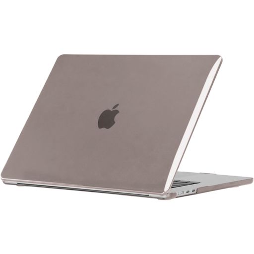 Mobigear Glossy MacBook Air 15 Inch (2023-2025) Hoes Hardshell Laptopcover MacBook Case - Grijs - Model A2941 / A3114 / A3241