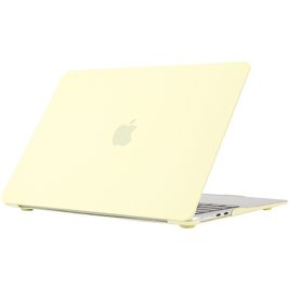 Mobigear Cream Matte MacBook Air 15 Inch (2023-2025) Hoes Hardshell Laptopcover MacBook Case - Geel - Model A2941 / A3114 / A3241
